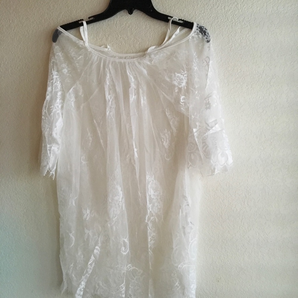 💕🎉HP❤️🎉White Lace Cover Up/Dress - Picture 6 of 6
